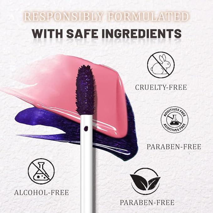 evpct Chestnut Brown Peel Off Lip Stain Tints with Tweezer, Matte Lipstick Lip Stain Long Lasting Waterproof for Women, Non-stick Cup Lipstick Peel Off High Pigmented 24 Hrs Original Lips Stains, 03