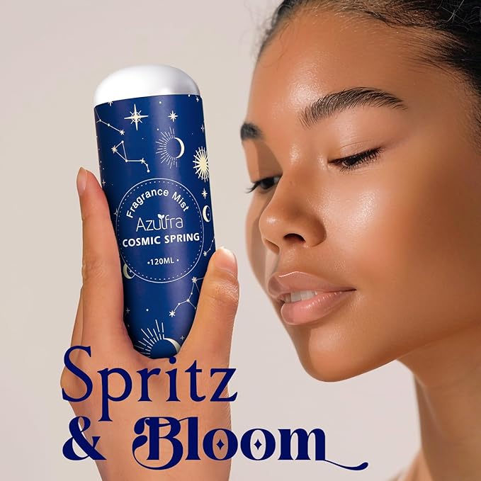 Azulfra Body Spray for Wowen Cosmic Spring, Hair & Body Fragrance Mist, Notes of Cherry, Pear, Sandalwood, 4 fl.oz