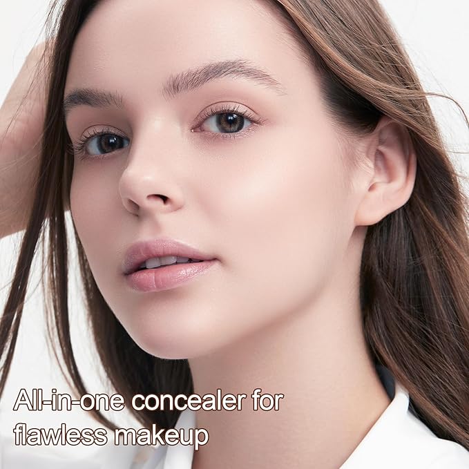 2Pcs Contour Concealer Stick, Full Coverage for Dark Circles,Liquid Multi-Use Faced Concealer,Waterproof Lightweight Natural Makeup
