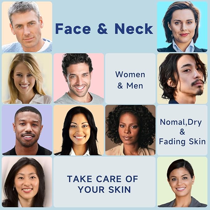 Ragkun Retinol Cream for Face, Collagen Neck Creams for Tightening and Firming, Anti Aging Day & Night Facial Moisturizer for Women & Men, Instant Face Lift Wrinkle Cream 1.7 fl. oz.