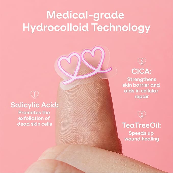 ZVYK Pimple Patches Cute for Face (28 Unique Acne Patch Designs) | Hydrocolloid, Salicylic Acid, Tea Tree | Strong Adhesion, Waterproof, Vegan | Confidence Patch Be You