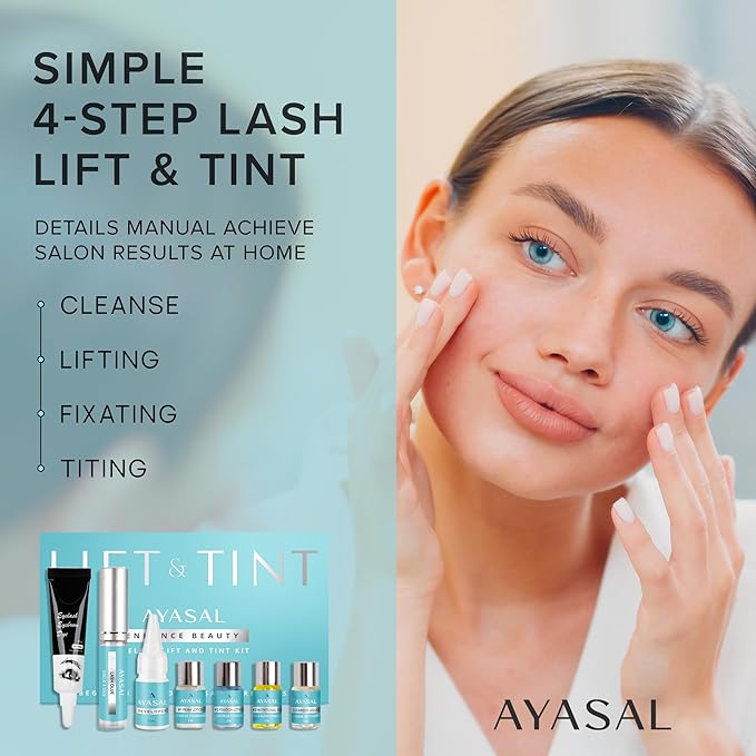 Lash Lift Kit for Eyelash Perm: 2-Pack Korean Thio-Free Eyelash Lift Kit for Long-Lasting Natural Curl & Self Lash Lifting – DIY Instructions Lash Lamination Set for Salon-Quality Results at Home