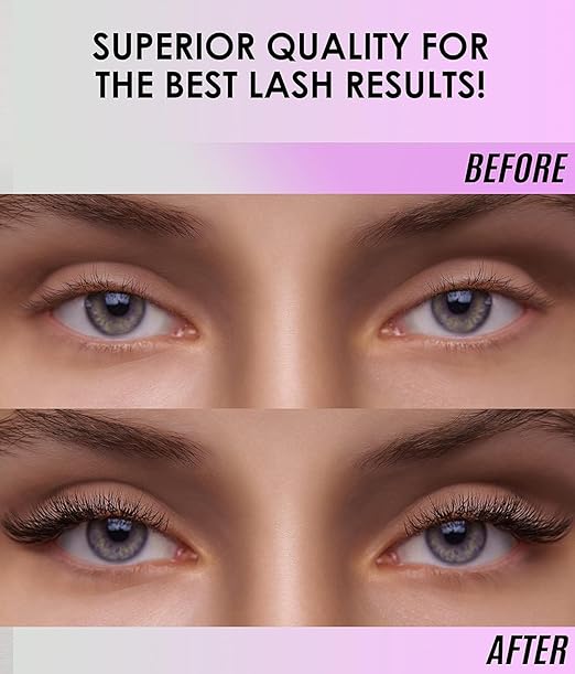 STACY LASH Sensitive Eyelash Extension Glue 0.34fl.oz/10ml / 5-6 Sec Drying time/Retention – 4-5 Weeks/Professional Black Adhesive/Lash Tech Supplies Includes Glue Ring