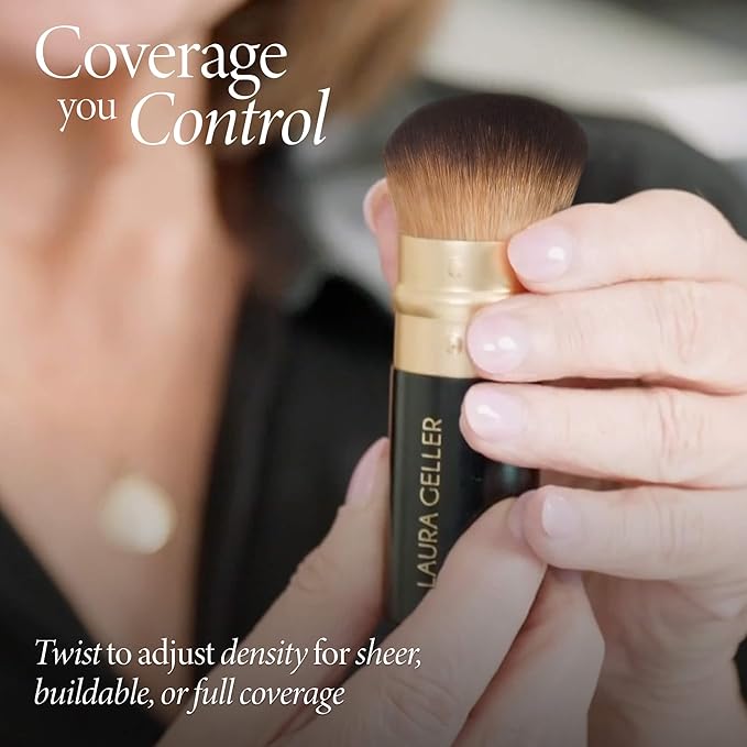 LAURA GELLER NEW YORK Cosmetic Professional Makeup Brushes - Cruelty-Free - 01 Retractable Airbrush Kabuki Brush