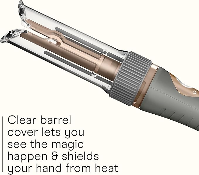 INFINITI PRO CONAIR Curl Secret Automatic Curling Iron, ¾-inch Curling Iron Barrel, Automatic Hair Curler for All Hair Types and Lengths, Dual Voltage for Worldwide Travel, Gray/Gold