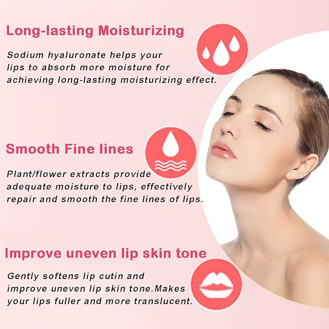 Permotary 30 PCS Collagen Lip Mask Crystal Mouth Care Gel Pads for Moisturizing & Reducing Chapped, Smoothing Fine Lines-Lip Patches for Firms & Hydrate