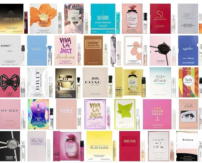 Pilestone Perfume High End Designer Fragrance Sampler Set for Women - (Pack of 12 Sample Vials)