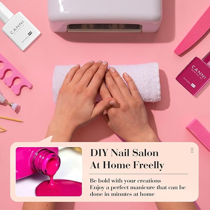 CANNI Jelly Milky White Pink Gel Nail Polish Set- 6 Pcs 9 Ml Neutral Transparent Pink Colors Sheer Gel Polish Kit, Soak Off LED Nail Gel Manicure Kit DIY at Home Salon Gifts