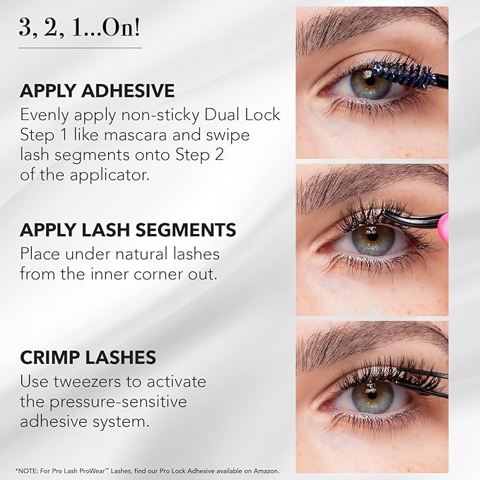 Pro Lash Dual Lock Adhesive - Long-Lasting, Easy-to-Apply Lash Glue - Waterproof, Sweatproof Eyelash Glue - Safe for Sensitive Eyes - 7-Plus Day Hold, No Fumes, No Dry Time - 5 ml
