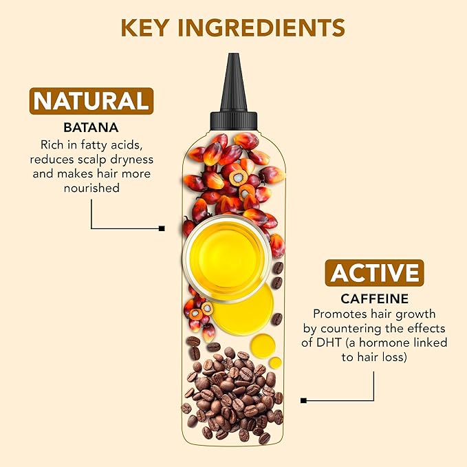 Botanic Hearth Hair Oil for Hair Growth & Hair Relaxer | Strengthening Dry, Frizzy, Damaged Hair & Scalp Treatment | Batana & Caffeine Hair Oil – 6.7 Fl Oz