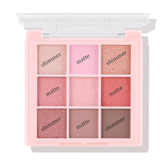 Boobeen 9 Colors Eyeshadow Palette - Matte and Shimmer Makeup, Highly Pigmented Creamy Eye Shadow Powder, Create a Neutral Eye Look, Long Wearing，Easy to Build Dramatic Glamour Looks