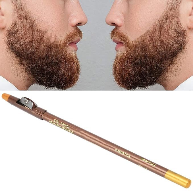 Beard Pencil Filler - Professional Beard Care Kit with Shaping Tool for Styling and Liner (light brown)