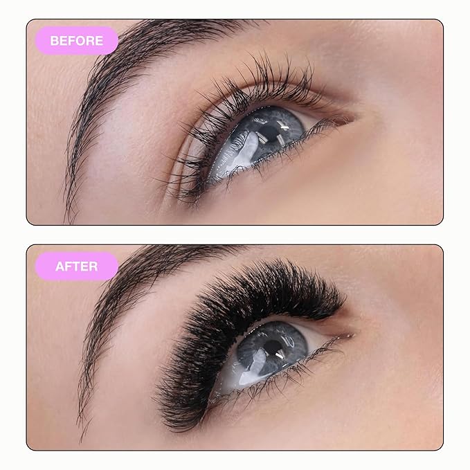 Curacoro Promade 500 Fans 6D-0.07 D Curl 12mm Length Handmade Volume Lash Fans for Long-Lasting Eyelash Extension