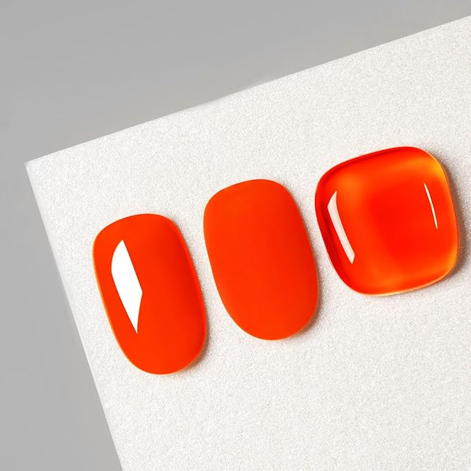 MAYCHAO 15ML Gel Nail Polish 1Pc Gel Polish Soak Off UV LED Nail Polish Nail Art Starter Manicure Salon DIY at Home, 0.5 OZ Neon Orange