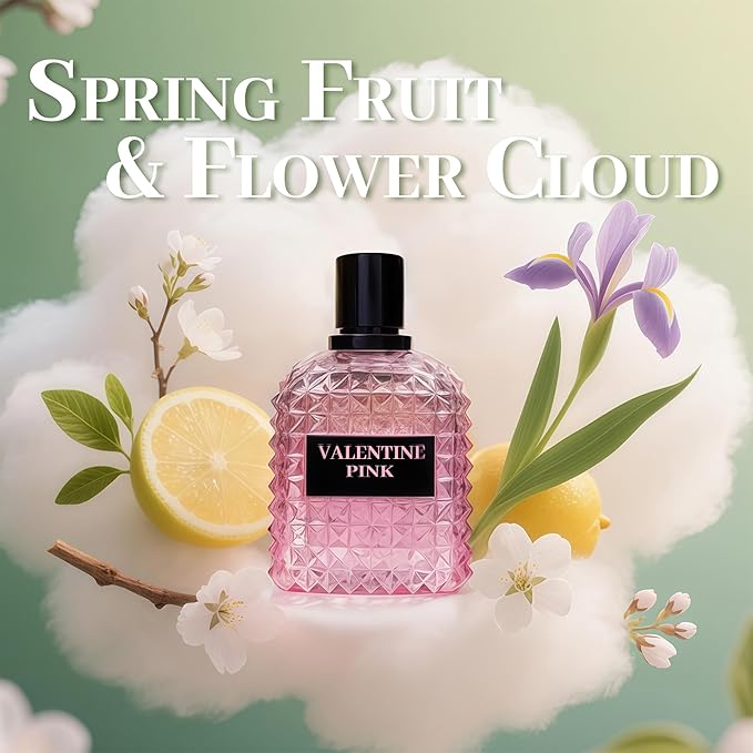 A CENTER Perfume Set for Women - 3PCS Floral Long Lating Fragrance with Jasmine, Rose & Lily of the Valley | 3.4 Fl Oz Each Women Cologne Gift Set (Milano/Valuable/ValenPink)