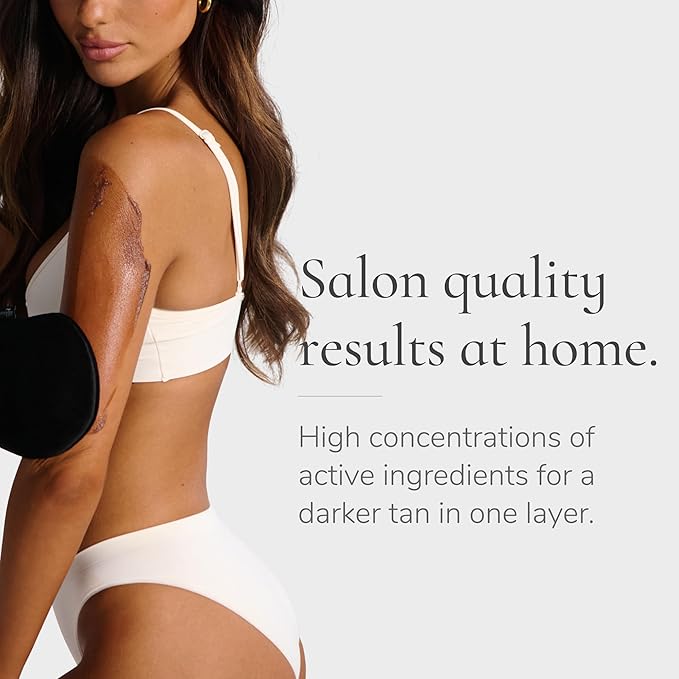 Loving Tan 2 HR Express Self Tanning Mousse, Medium - Streak Free, Natural, Professional Quality - 5+ Sunless Self Tanner Applications per Bottle, Cruelty Free, Naturally Derived DHA - 4 FL Oz