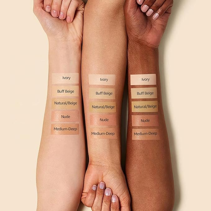 Air Cushion CC Cream - Moisturizing BB Cream Foundation, Long-Lasting Waterproof New Mushroom Head Cushion Foundation Concealer for Even Skin Tone (Ivory, 1 PCS)