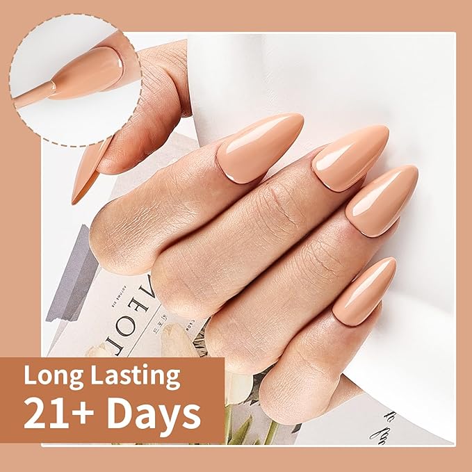 JODSONE Pale Brown Gel Nail Polish 10ml Gel Polish Pale Brown Nail Color Professional Finish Long-Lasting Chip-Resistant Easy Application Need U V Lamp Curing