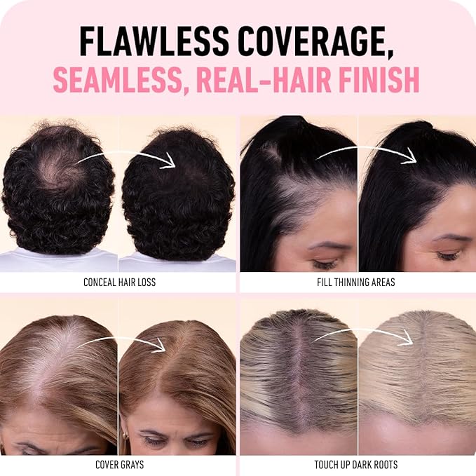 BOLDIFY Hairline Powder Color Sample Kit - Root Touch Up Hair Color for Gray Coverage - Bald Spot Concealing Hair Powder for Women & Men - 24-Hour Stain-Proof - Reds