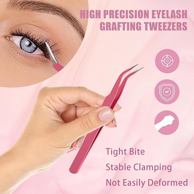 Qiveaory 580PCS DIY Lash Clusters Kit with Lash Spikes Eyelash Clusters D Cluster Eyelash Extensions Lash Bond and Seal Glue Remover Tweezers Eyelash Shampoo Cleansing Brush Headband Wristband