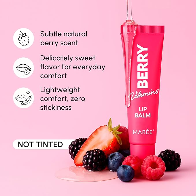 MAREE Lip Balm Hydrating – Lip Moisturizer For Very Dry Lips – Balsamo Labial Hidratante de Labios