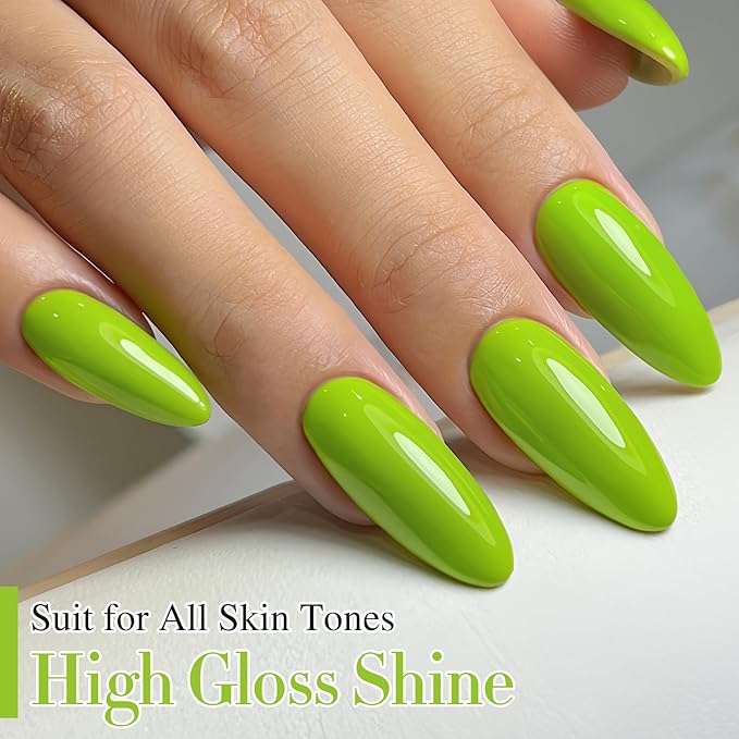 Double Rhythm Gel Polish 15ML Jelly Sheer Pastel Light Milky Color Pearl White Bottle 1 PC 0.5 OZ Full Size Nail Art Salon at Home (Forest Green-D1068)
