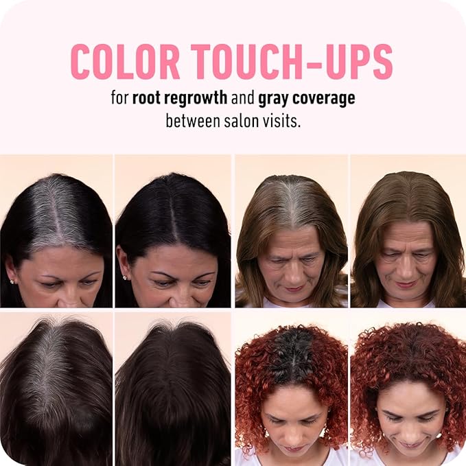 BOLDIFY Hairline Powder - Root Touch Up Hair Color for Gray Coverage - Bald Spot Concealing Hair Powder for Women & Men - 24-Hour Stain-Proof - Dark Auburn