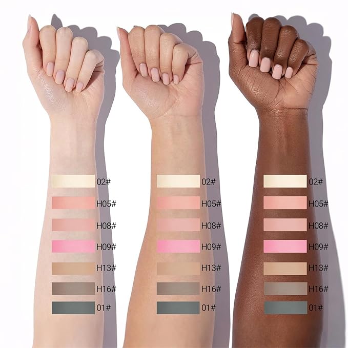 Erinde Single Matte Eyeshadow Palette, Velvet Eye Shadow Compact Powder Natural Makeup, Long-Lasting Eye Makeup, Ultra-Blendable, Pigmented Color, Vegan Formula, H05 Peach Dust