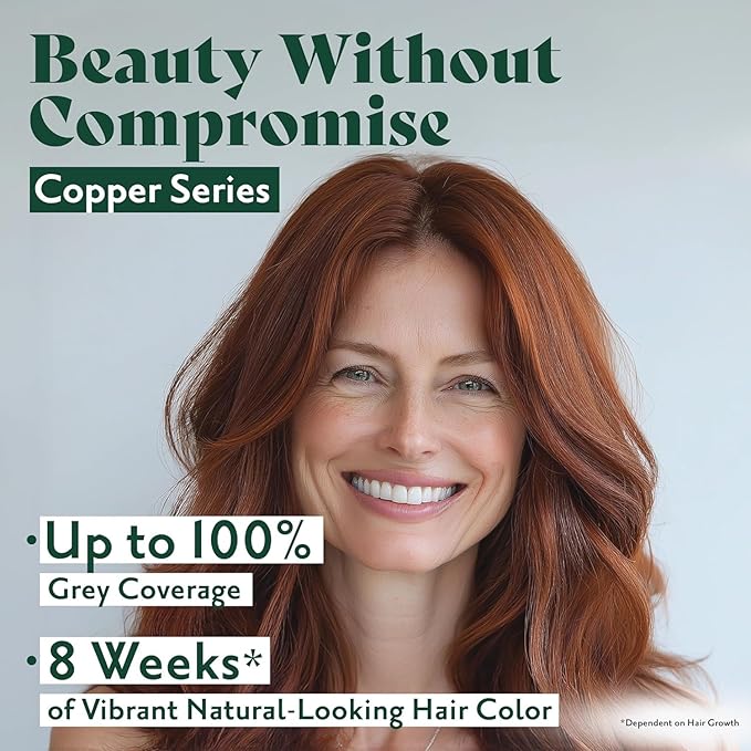 Herbatint Permanent Hair Dye For Women - 7R Copper Blonde - For Up To 100% Gray Coverage of Resistant Gray Hair - Ammonia-Free, Alcohol-Free & Vegan - Salon Influenced Hair Color 5.75 fl oz