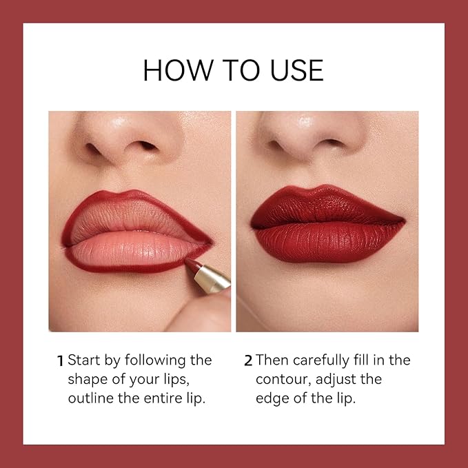KISSIO Lip Liner,Creamy Lip Pencil,Long Lasting Lip Liner with Sharpener,Matte Finish,Smooth and Soft,Non-Dry,Easy to Use,Cruelty free,Daejeeling