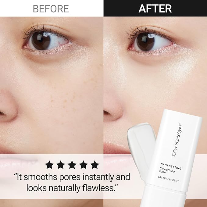 JUNG SAEM MOOL Skin Setting Smoothing Base 1.35 Fl Oz, Sebum-Control Primer with Cotton Seed Extract for Long-Lasting Matte Finish, Fresh Lotion Texture for Oily Skin and T-Zone, Korean Makeup