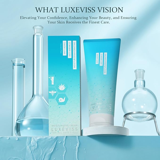 Luxeviss Crepey Skin Repair Cream-Anti Wrinkles for Crepey and Sagging Skin, for Neck, Chest, Arms & Legs-100g