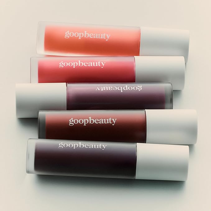 goop Beauty Hydra-Barrier Gel Gloss | Hydrating Lip Gloss to Moisturize & Plump Lips | Hyaluronic Acid & Vitamin E | Fig - Sheer Aubergine | 0.13 oz