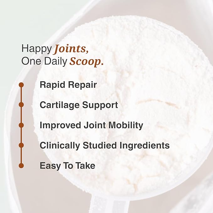 Utzy Naturals Coll-U-Gen | Joint Support Supplement | with Type II Undenatured Collagen (UC-II®) & Fortigel® | Unflavored Powder | 30 Servings