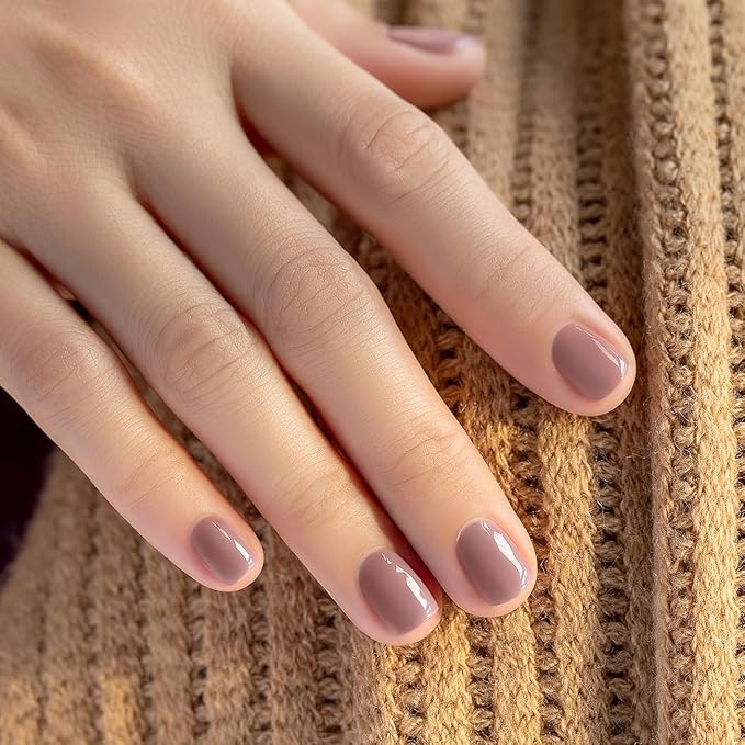 RARJSM Gel Nail Polish Opaque Rose Brown Skin Tone Milky Gel Nail Polish 15ml 1 Piece Neutral Color Soak Off UV LED Cured Nail GelPolish for Fall Winter Nail Art French Manicure Salon DIY Home