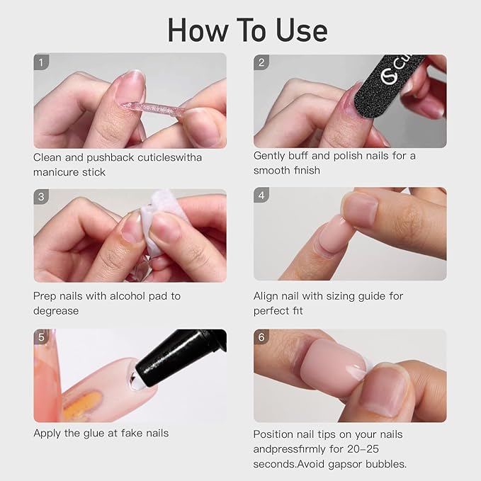 Curvlife Soft Gel Press on Nails, 30Pcs 15 Sizes Gold Edge Flower Style French Nail Tips, Full Cover Design Reusable Fake Nails Kit with Glue and Adhesive Tabs