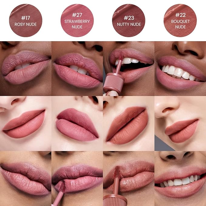Peripera Ink the Velvet Lip Tint - High Pigment Color, Longwear, Weightless, Gluten-Free, Paraben-Free (008 SELLOUT RED)