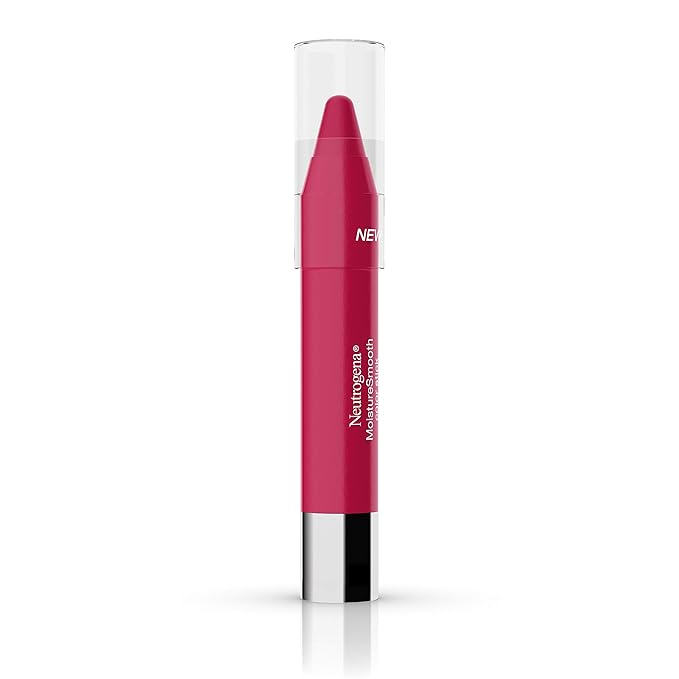Neutrogena MoistureSmooth Color Stick, Cherry Pink | Moisturizing Formula | Contains Shea Butter | Pack of 2