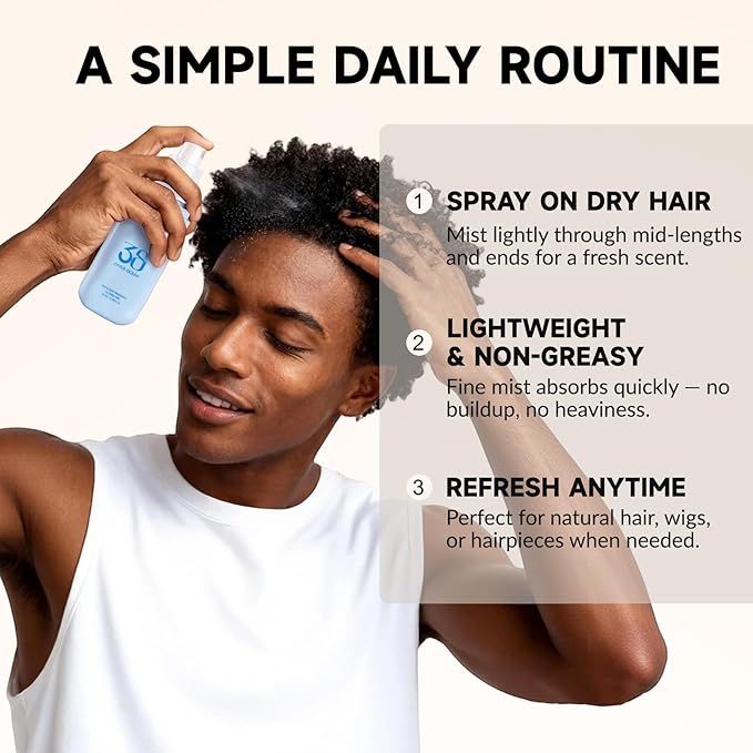 Hair Perfume for Women & Men, Alcohol-Free Citrus Ocean Hair & Body Mist, Lightweight Long-Lasting Fragrance for Hair, Wigs, Body & Fabric, Birthday & Valentine’s Day Gift, 100ml / 3.38 fl oz