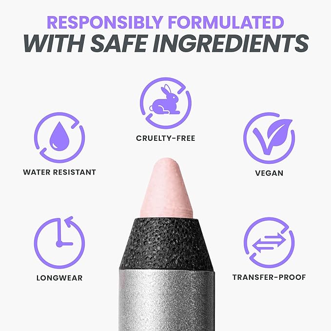 Wonderskin Eyeliner Pencil, 1440 Longwear Pink Eyeliner Pencil - Waterproof, Sharpenable & Smudge Proof