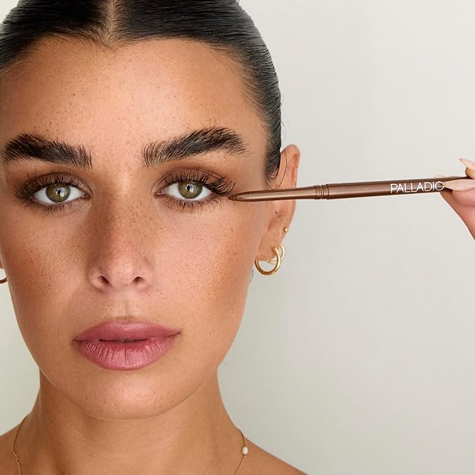 Palladio Retractable Waterproof Eyeliner, Richly Pigmented Color and Creamy, Slip Twist Up Pencil Eye Liner, Smudge Proof Long Lasting Application, All Day Wear, No Sharpener Required, Ocean Blue