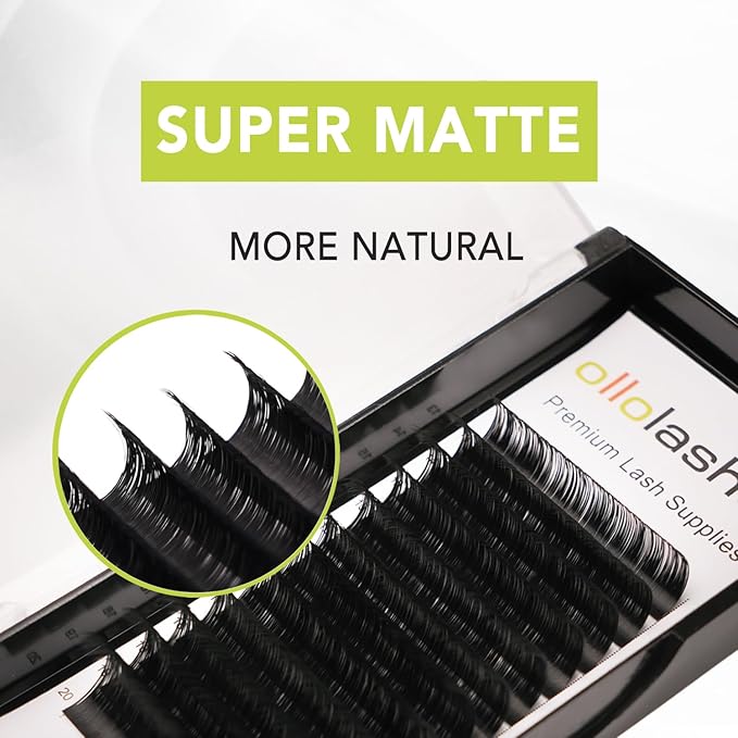 OLLOLASHES Bottom Lash Extension J Curl 0.07mm Mix4-7mm 4mm 5mm 6mm 7mm Black Color Bottom Lash Extensions, Professional Supplies for Lash Techs (Bottom-J-0.07, 4-7mm)
