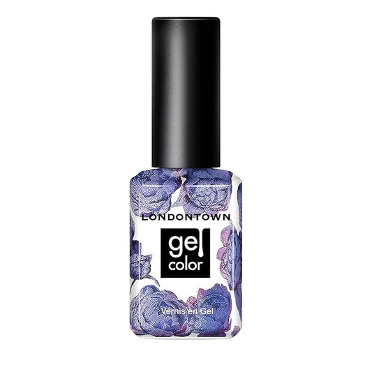 LONDONTOWN UV/LED Gel Nail Polish - Long Lasting, Chip Resistant High Shine Color - Shimmery Purple Blue, Wildberry Freeze, 12ml/.40fl oz