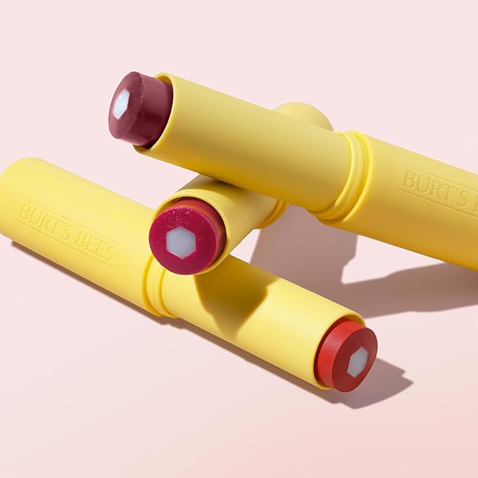 Burt’s Bees Tinted Boosted Balm, Misty Mauve, Hydrating Tinted Lip Balm with Vitamin C, E, and F Core, 24 Hour Lip Moisturizer with Responsibly Sourced Beeswax, 100% Natural Origin, 1 Count, 0.16oz