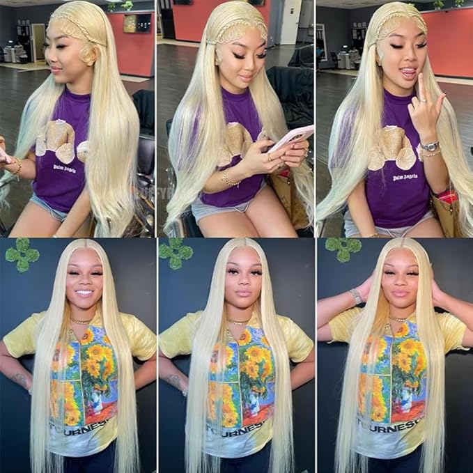 613 Bundles Human Hair Straight Blonde Human Hair Bundles 100% Unprocessed 12A Brazilian Bundle Straight Bundle 16 Inch Hair Extensions