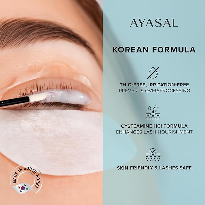 Lash Lift Kit for Eyelash Perm: 2-Pack Korean Thio-Free Eyelash Lift Kit for Long-Lasting Natural Curl & Self Lash Lifting – DIY Instructions Lash Lamination Set for Salon-Quality Results at Home