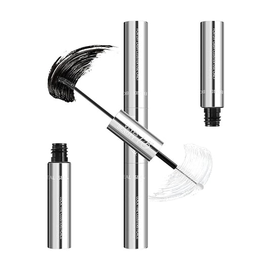 VEYESBEAUTY Lash Bond and Seal Waterproof 2 in 1 Cluster Lash Glue for Eyelash Extensions Long Lasting Strong Hold Individual Eyelash Glue for DIY Lash Extensions Self Use at Home 7ml+7ml
