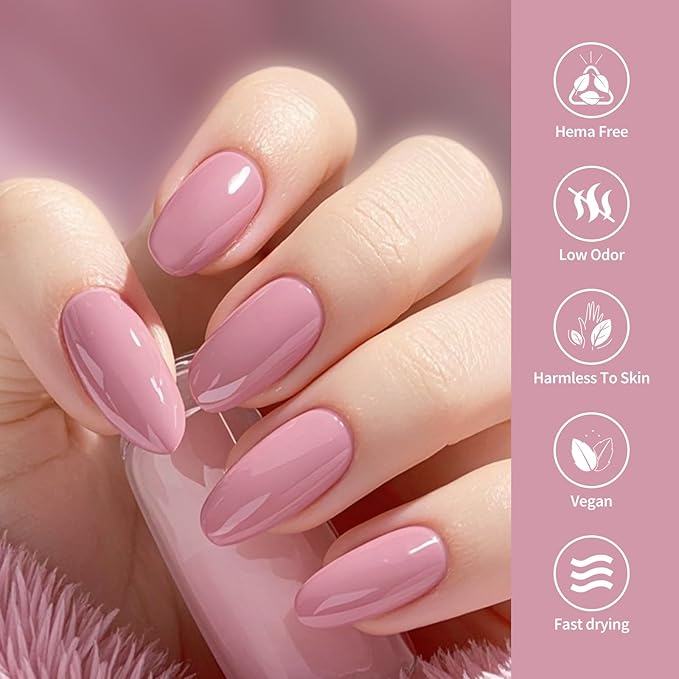 VENALISA Pink Gel Nail Polish 1 Pcs Nude Pink Color Gel Polish Soak Off UV Gel DIY at Home Manicure Salon Nail Art For Girls Women