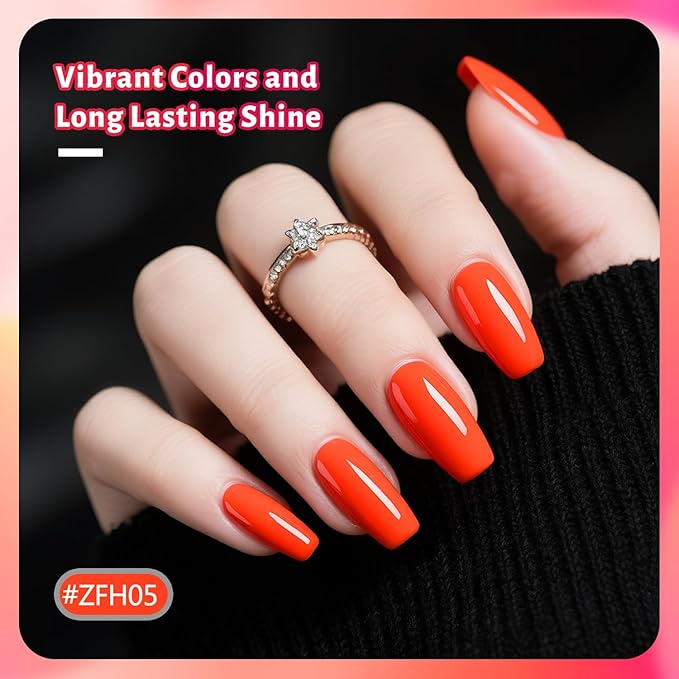OpenLive 12 PCS Pink Nail Polish Set With 10 Colour Combo, 2 PCS Base and Top Coat, Fast Drying Long Lasting Nail Polish for Holiday Gift Giving