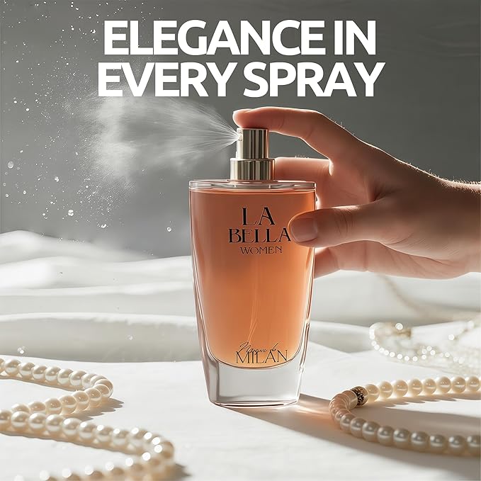 A CENTER Perfum Combo Set for Women - Floral Fragrance with Jasmine, Rose & Lily of the Valley | 3.4 Fl Oz Each Women Cologne Gift Set (La Bella/Valentine Milano/Paris)